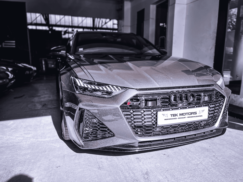 Echappement sur-mesure avec Downpipe et Silencieux Sport Valves à Paris 75 | Audi RS6 Avant (2021)